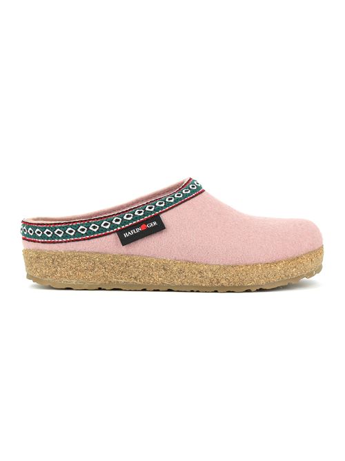 Grizzly Franzl pantofola in lana cotta rosa HAFLINGER | GRIZZLY FRANZL083